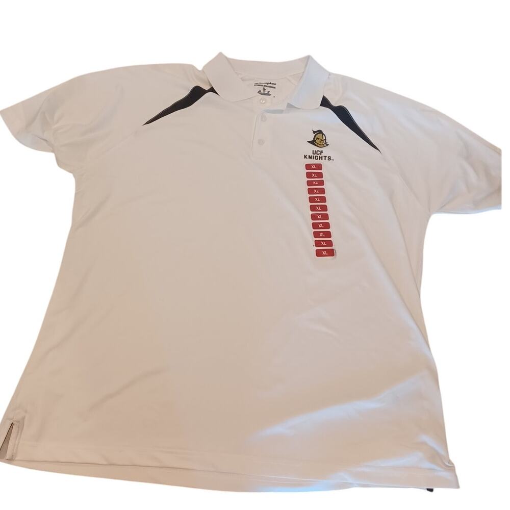 NEW Champions Polo Authentic Athleticwear UCF Knights White Size XL